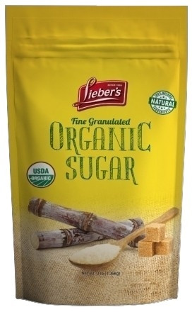 Lieber's Fine Granulated Organic Sugar, 3 lbs.