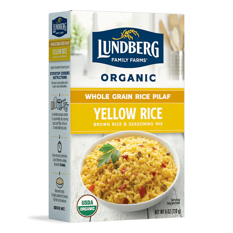 Lundberg - Wholegrain Yellow Organic Rice Mix, 6 Oz - Pack of 6