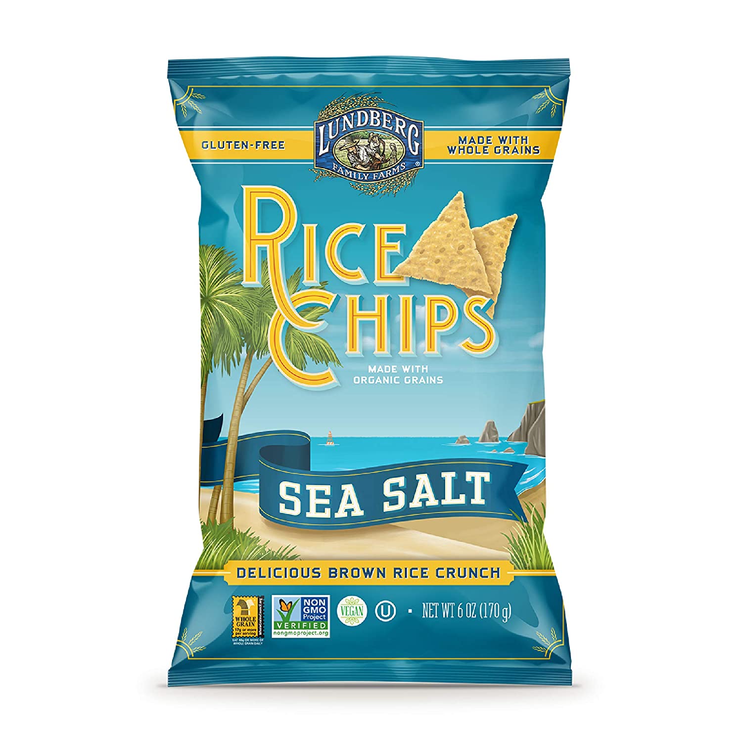 Lundberg Rice Chips, Sea Salt: Crisp and Wholesome Delight