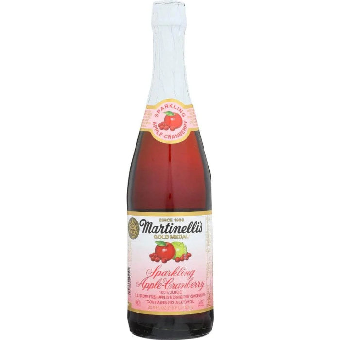 Martinelli's – Sparkling Apple Cranberry Juice, 25.4 fl oz | Pack of 1