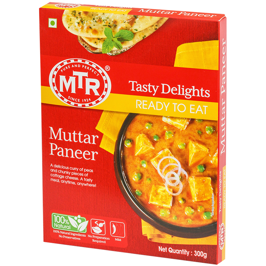 MTR Ready to Eat - Muttar Paneer, 10.5oz (300g)