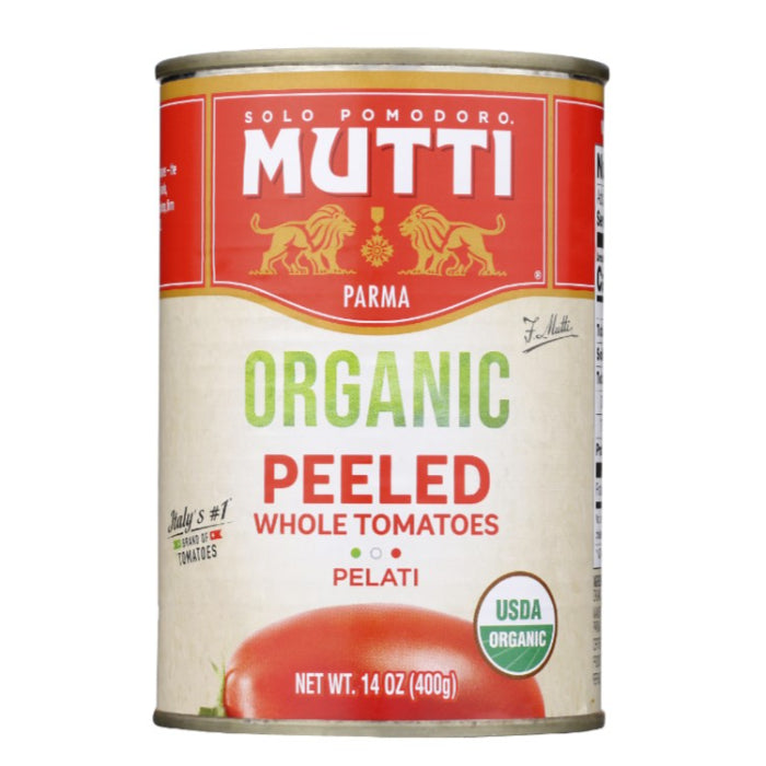 Mutti - Tomatoes Whole Peeled, 14 Oz | Pack of 6