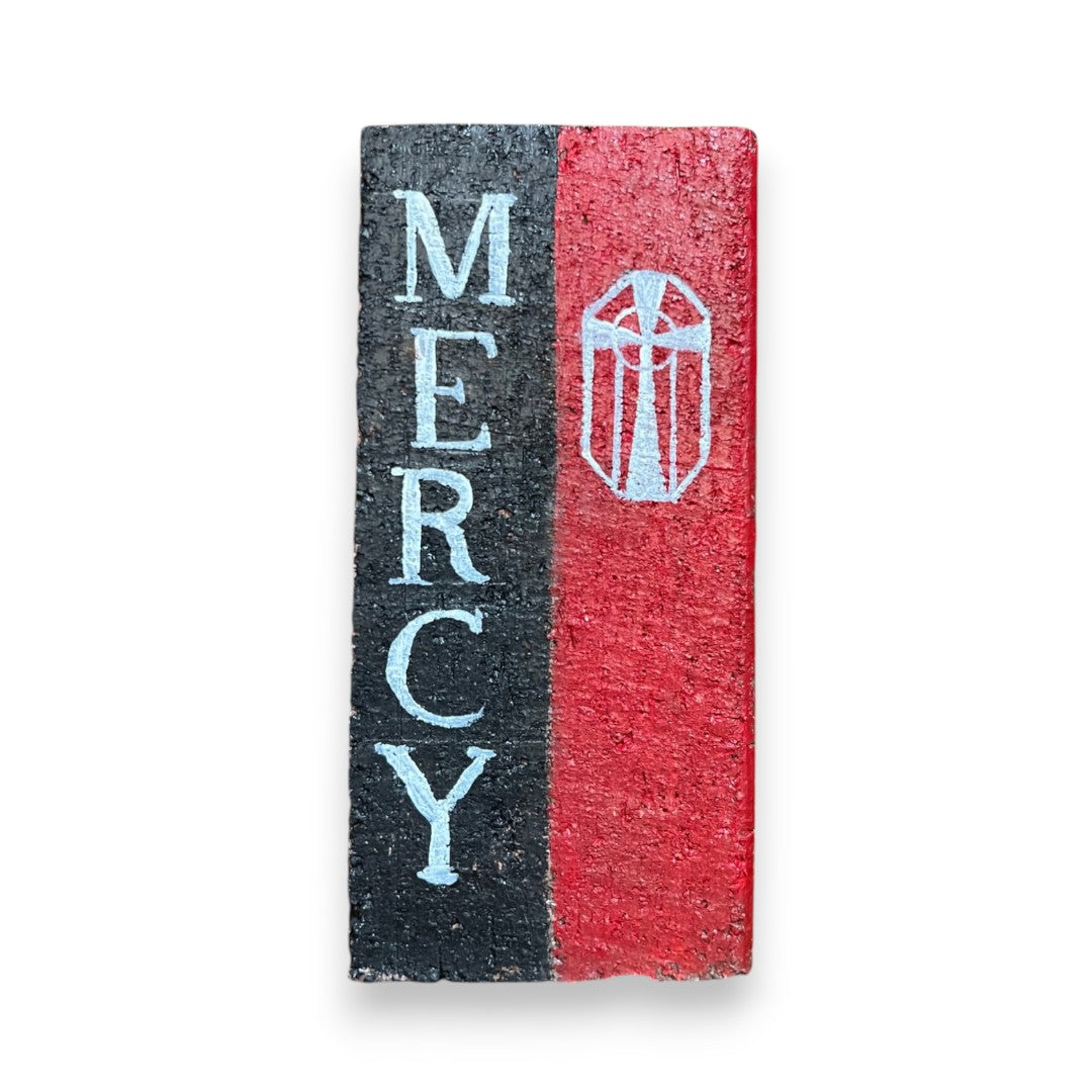 Linda Amtmann Hand Painted Brick- Mercy