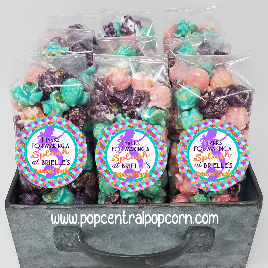 "Mermaid Splash" Popcorn Party Favors