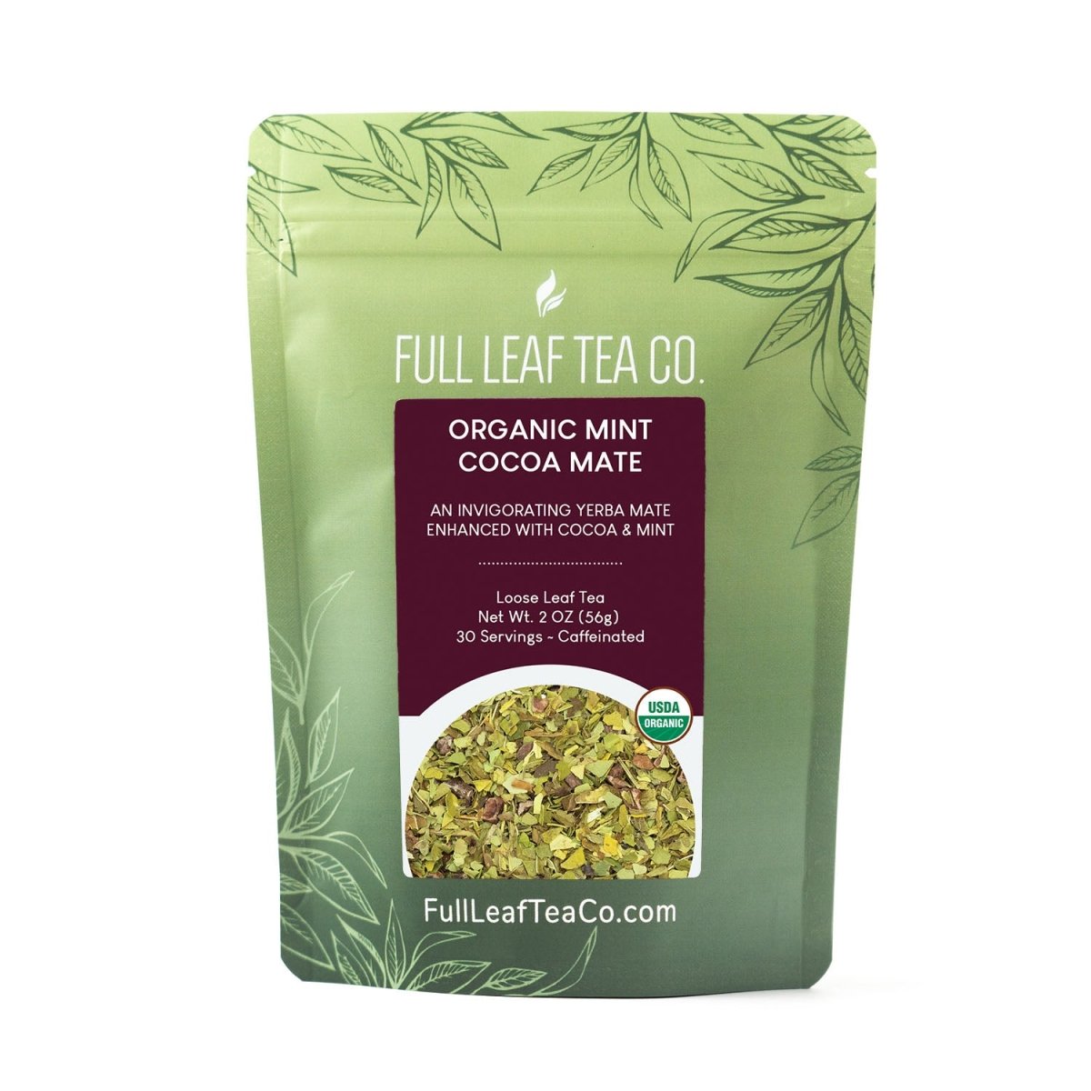 Organic Mint Cocoa Mate Retail Bags - Case of 6