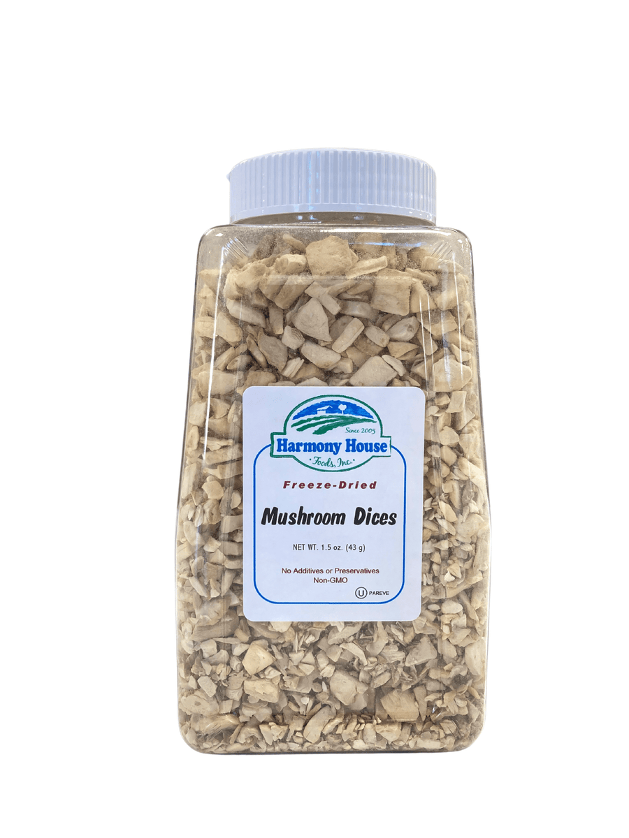Mushroom Dices, Freeze Dried