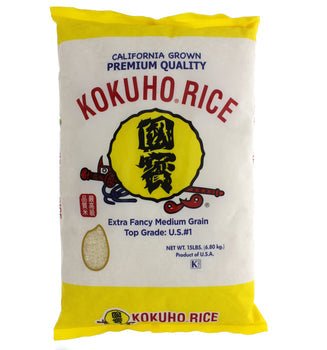 Kokuho Rice 15lbs - Premium Calrose for Sushi & Rice Dishes