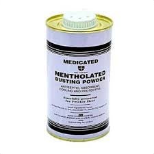 Medicated Mentholated Dusting Powder for Soothing and Antiseptic Relief