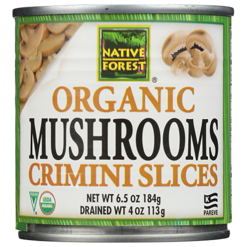 Native Forest - Mushroom Crimini Sliced, 4oz