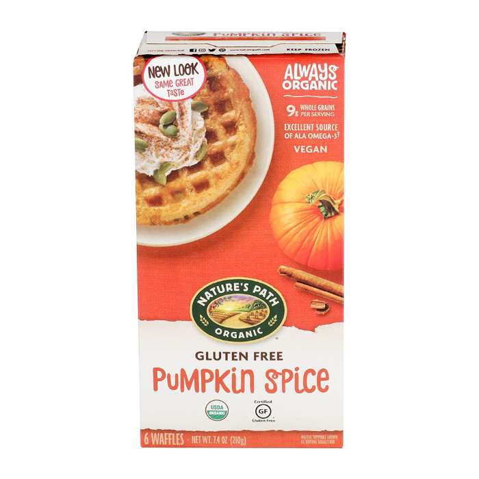 Nature's Path - Gluten-Free Pumpkin Spice Waffles, 7.4oz