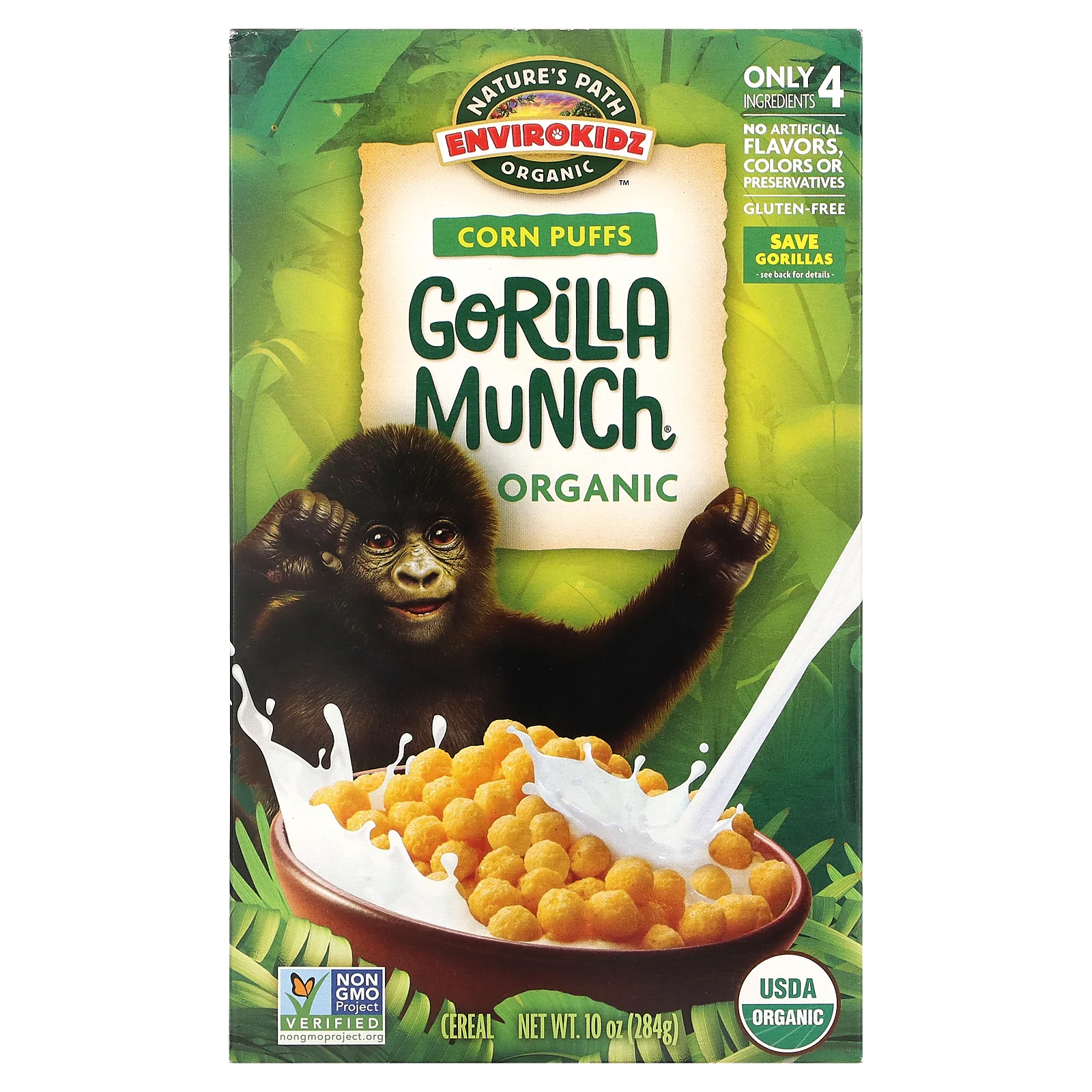 Nature's Path Gorilla Munch Cereal - Organic, Crunchy, and Fun
