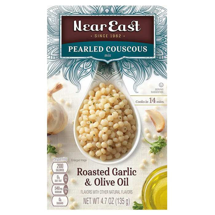 Near East - Pearled Couscous, Roasted Garlic & Olive Oil, 4.7oz