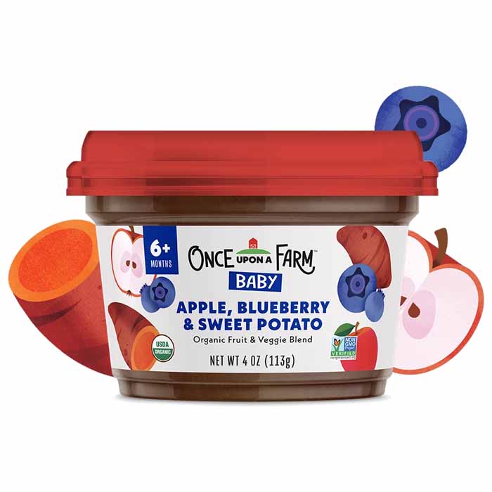 Once Upon A Farm - Organic Baby Food, 4floz | Multiple Flavors | Pack