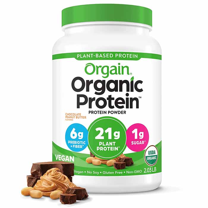 Orgain - Organic Plant-Based Protein Powder - Chocolate Peanut Butter,