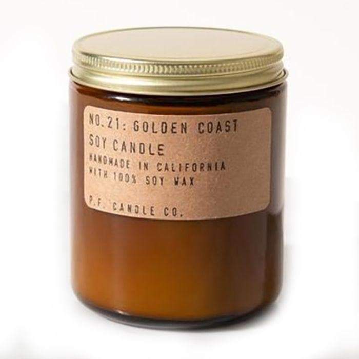 No. 21 Golden Coast Soy Candle | P.F. Candle Co.