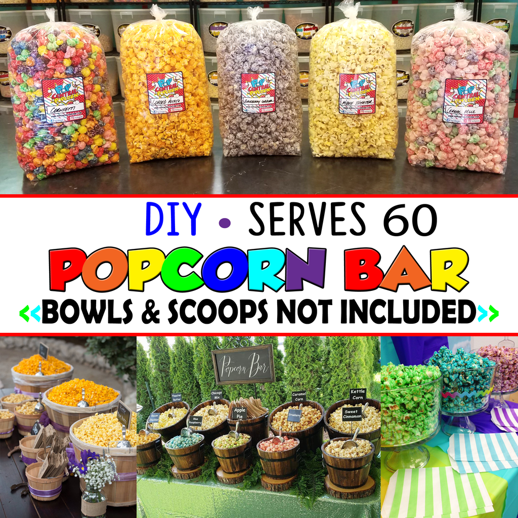 Popcorn Bar - DIY- Serves 60
