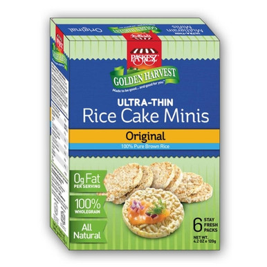 Paskesz Golden Harvest Rice Cake Minis Original, 4.2 oz.