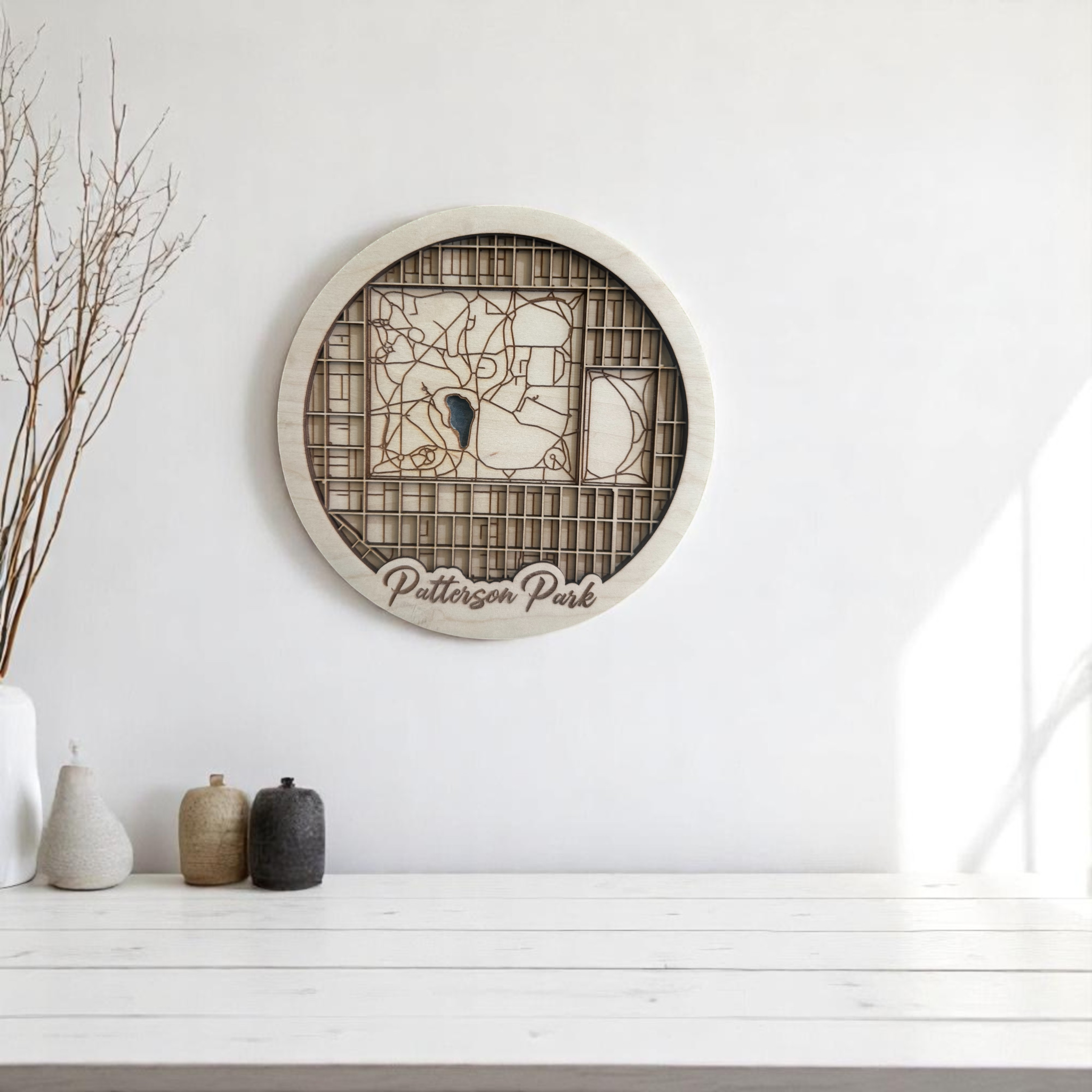 Leroy Small 3D Round Map- Patterson park