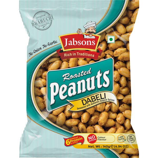 Jabsons Namkeen Peanut Dabeli, 140g BEST BEFORE OCTOBER 31, 2024