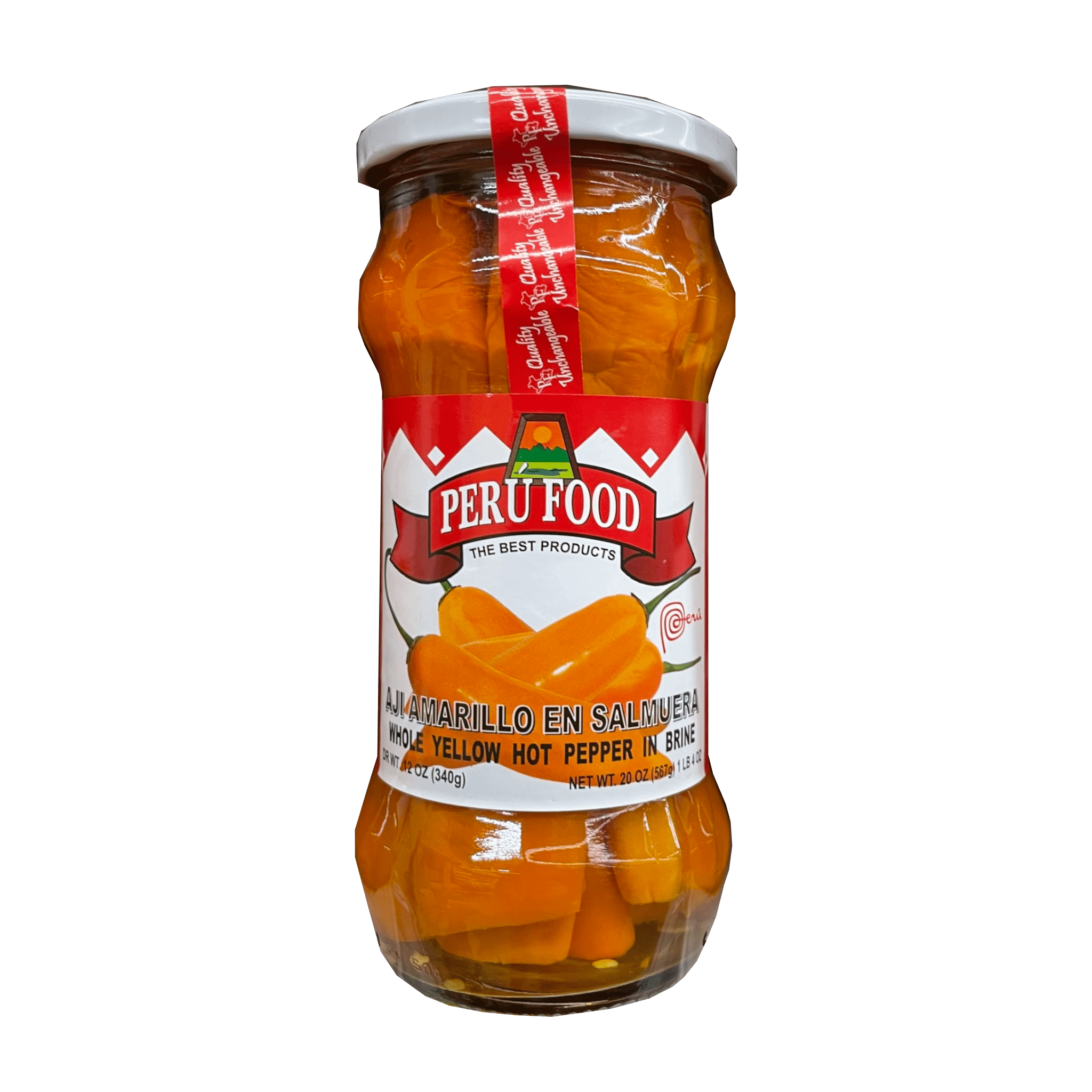 Peru Food Aji Amarillo Whole Yellow Hot Pepper in Brine