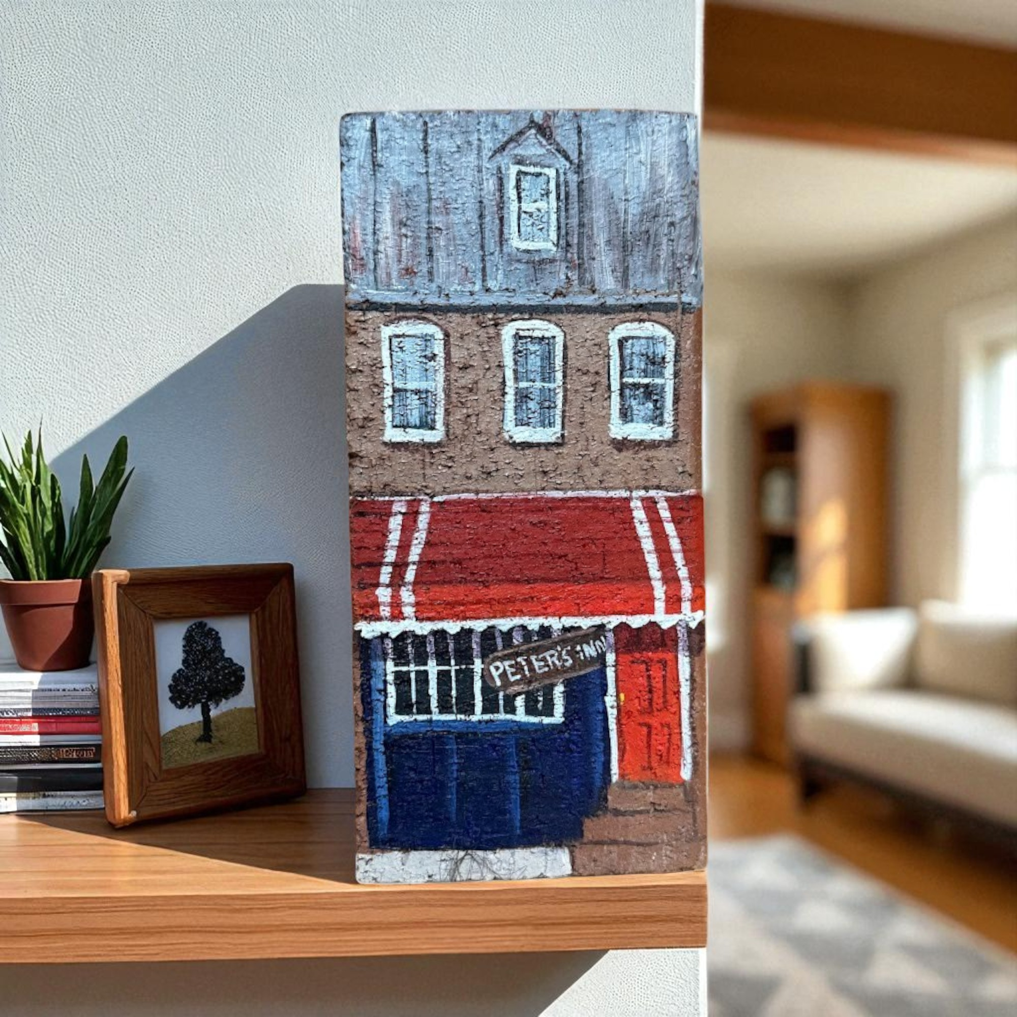 Linda Amtmann Hand Painted Brick- Peter's Inn