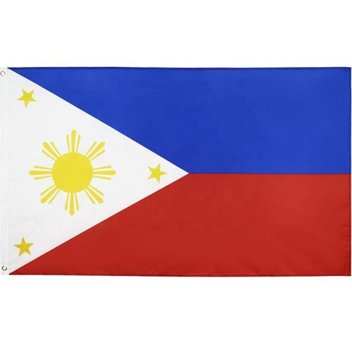 Philippines Flag - Polyester - Printed - 3x5 Ft (90x150 cm)