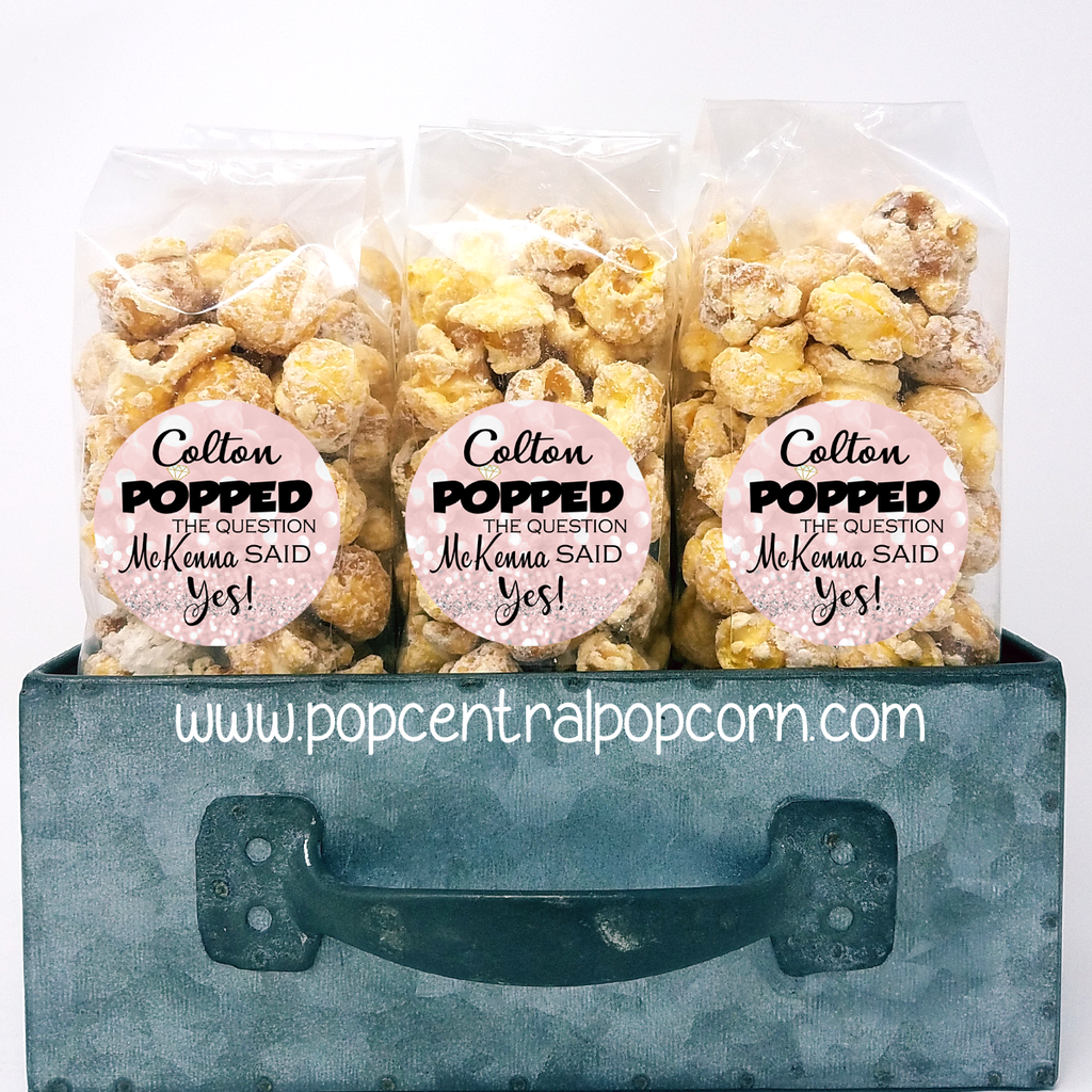 POPPED the Question - Wedding Popcorn Favors