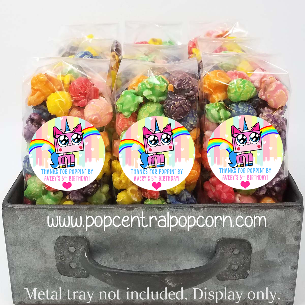 Princess-Kitty Birthday Party Popcorn Favors