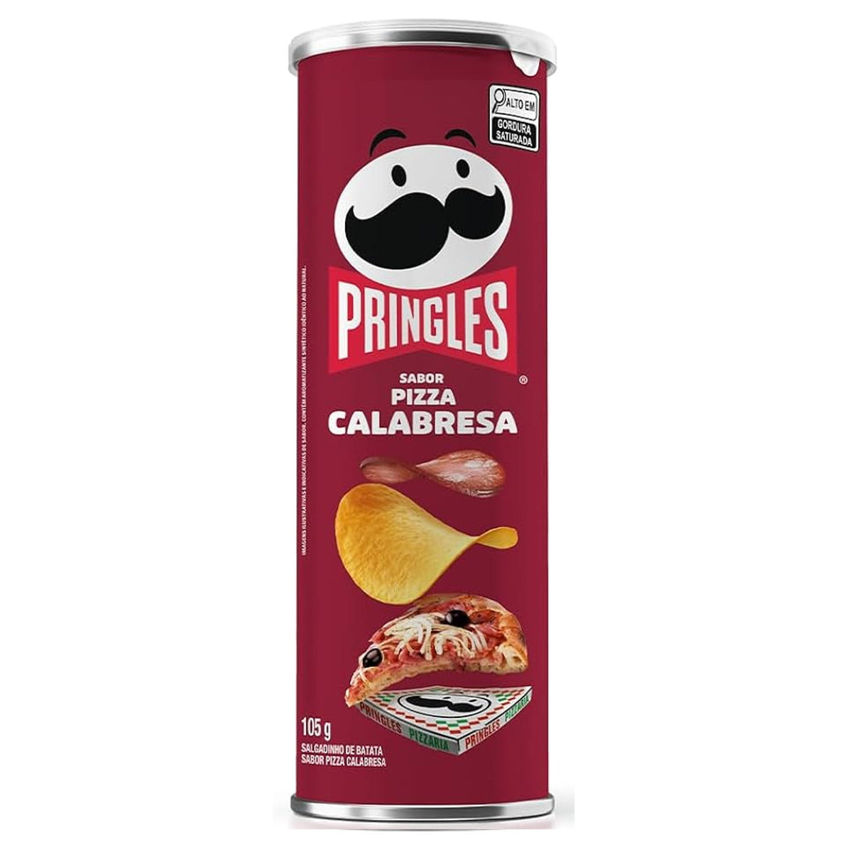 Pringles Pizza Calabresa potato chips 115g BRAZIL (Case of 12)