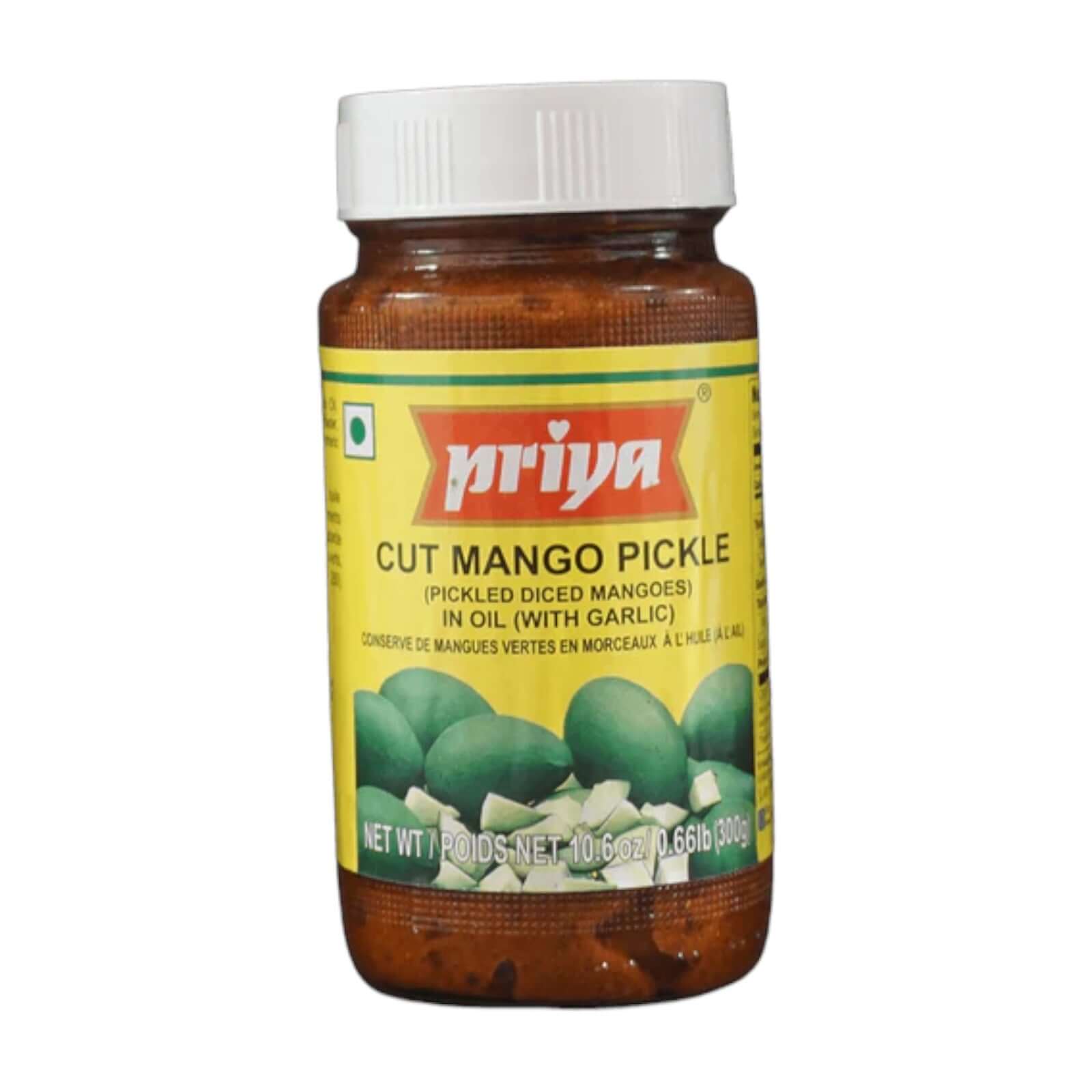 Priya Cut Mango Pickle in Oil (with Garlic)
