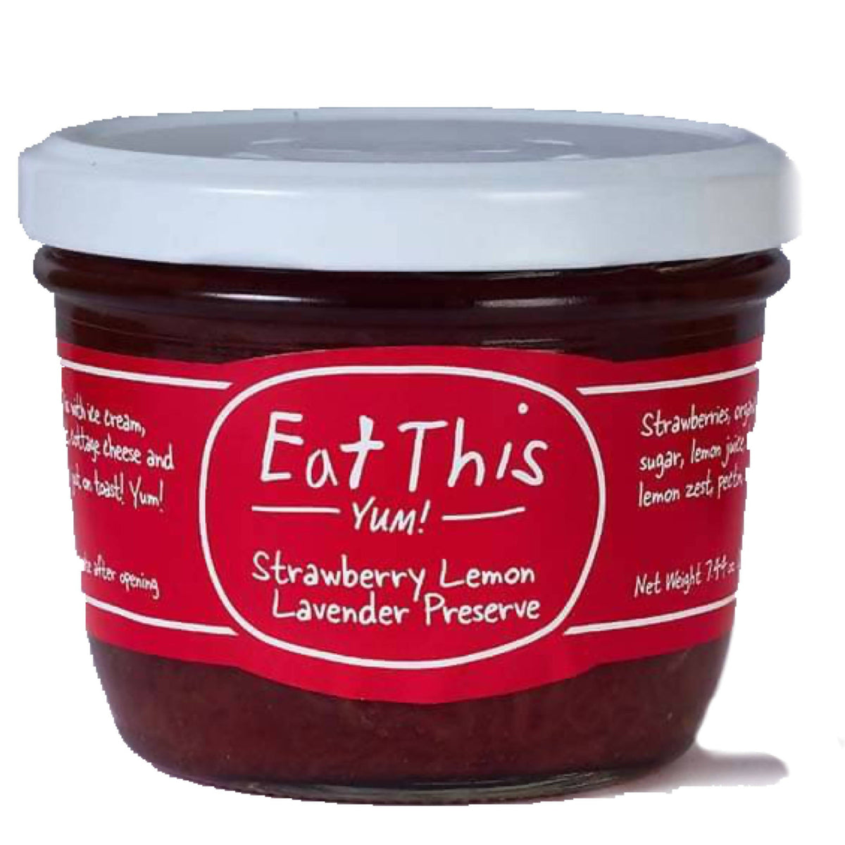 Strawberry Lavender Lemon Zest Jam Jars - 12 x 7oz