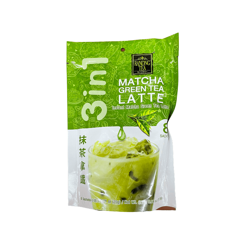 RANONG TEA Matcha Green Tea Latte 3 in 1 Instant Matcha Green Tea Latt