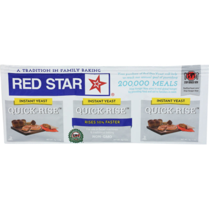 Red Star - Quick Rise Yeast Packets 3PK, 0.75 Oz | Pack of 18
