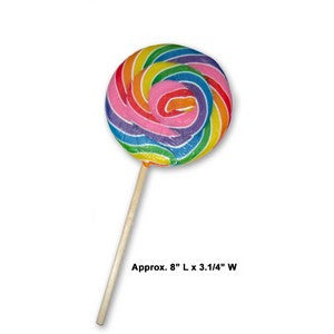 Rainbow Swirl Sucker Small