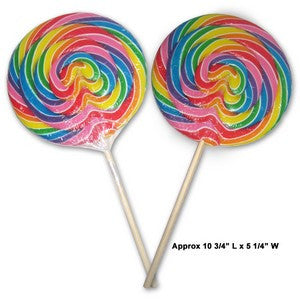 Rainbow Swirl Suckers