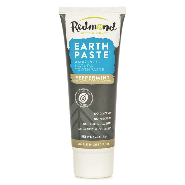 Redmond - Earthpaste Mineral Toothpaste with Silver Peppermint Charcoa