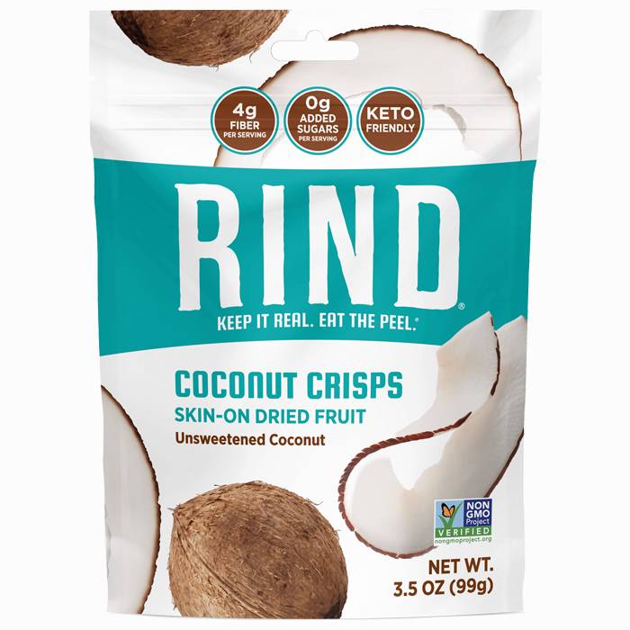 Rind - Coconut Crisps - Skin-On Dried Fruit, 3.5oz
