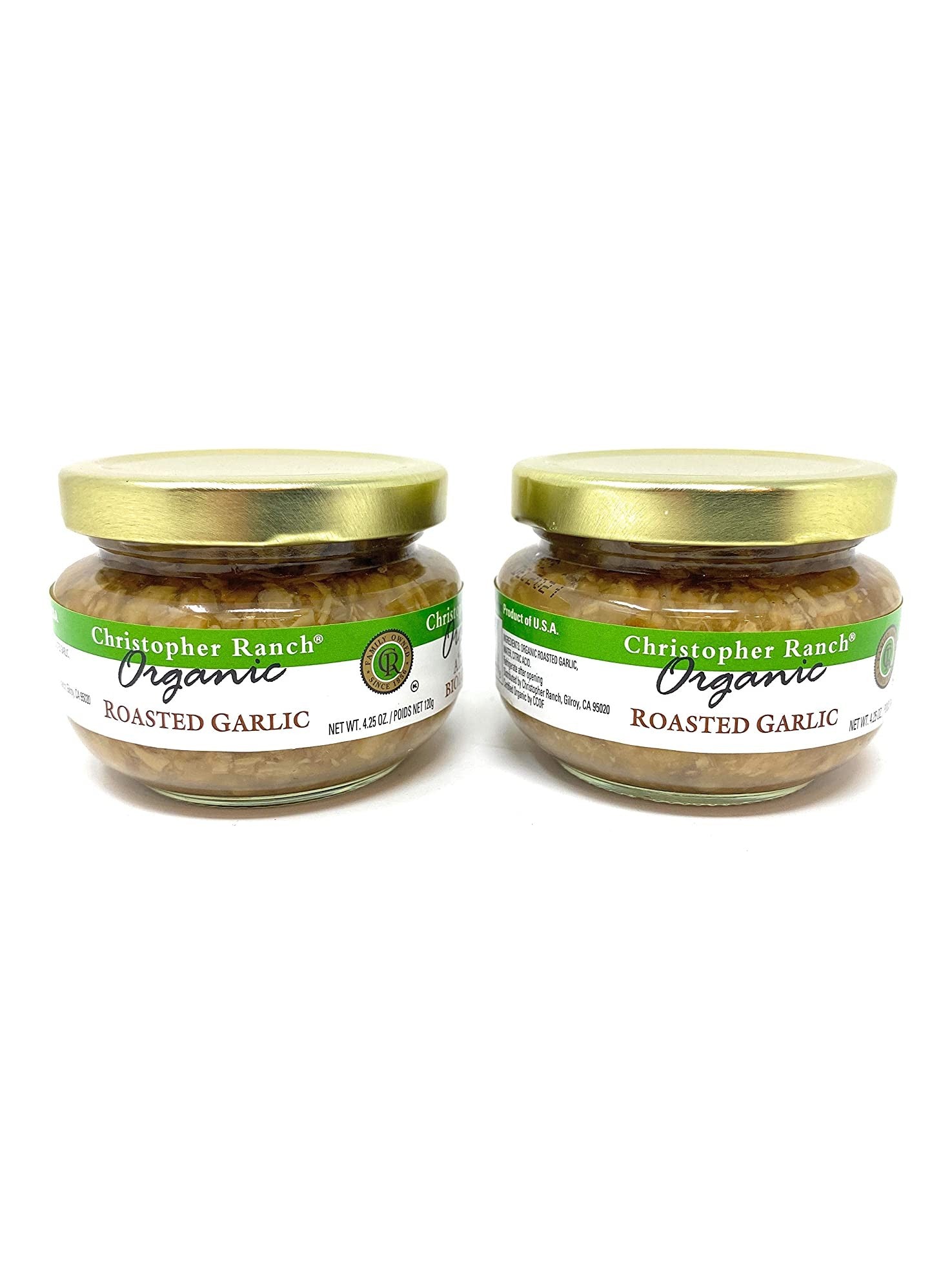 Roasted Garlic Organic Christopher Ranch Set of 2 -4.25