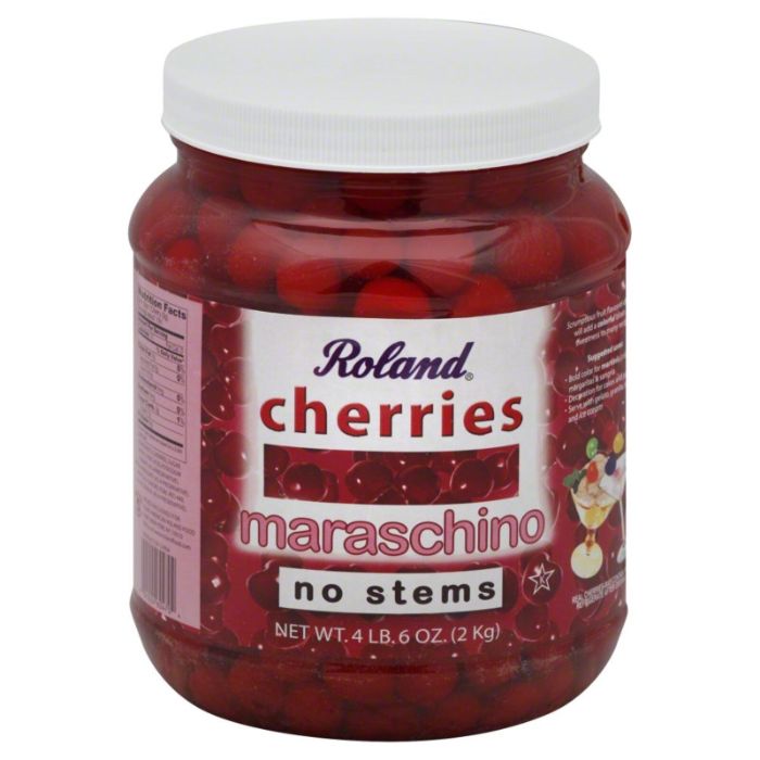 Roland Cherries Maraschino No S 0.5 Ga - Pack Of 6