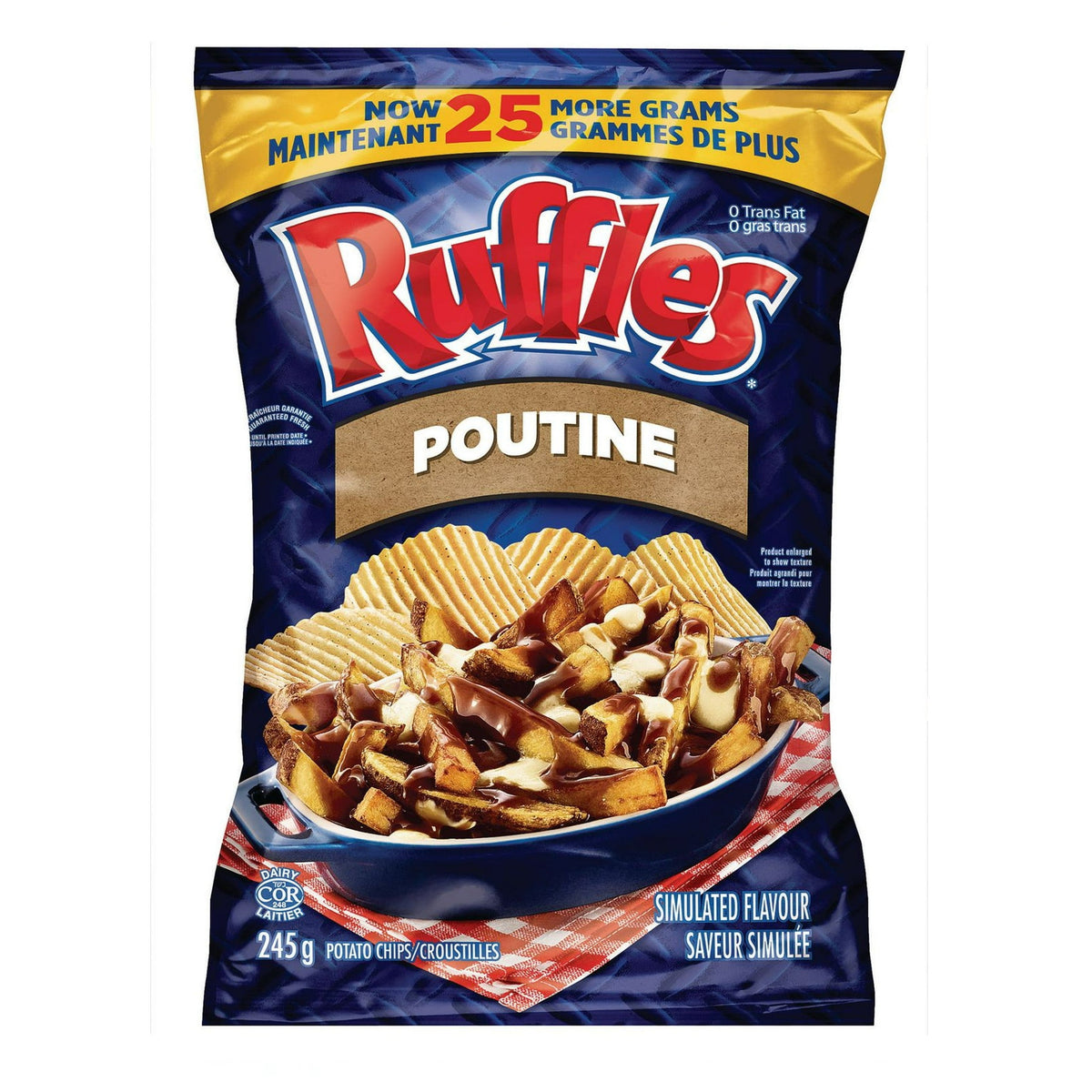 Ruffles Poutine potato Chips 245g CANADA (Case of 12)