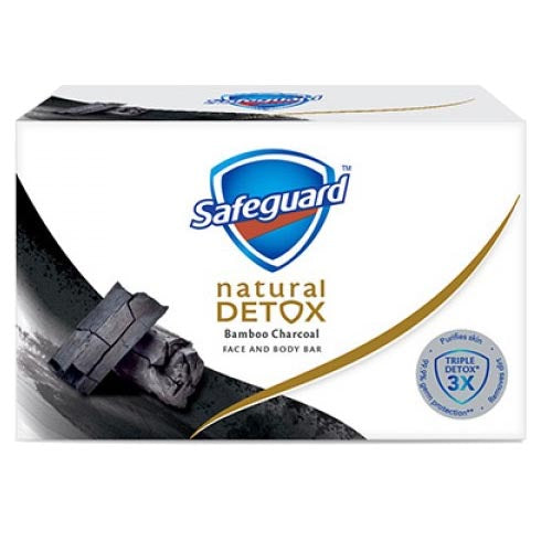 Safeguard - Natural Detox - Bamboo Charcoal - Face and Body Bar - 135 G