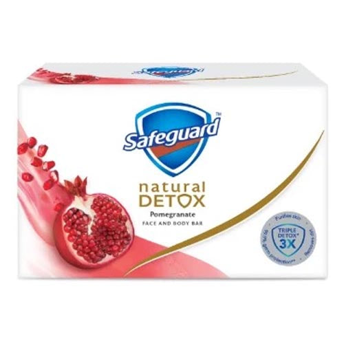 Safeguard - Natural Detox - Pomegranate - Face and Body Bar - 108 G