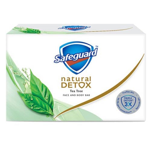 Safeguard - Natural Detox - Tea Tree - Face and Body Bar - 135 G