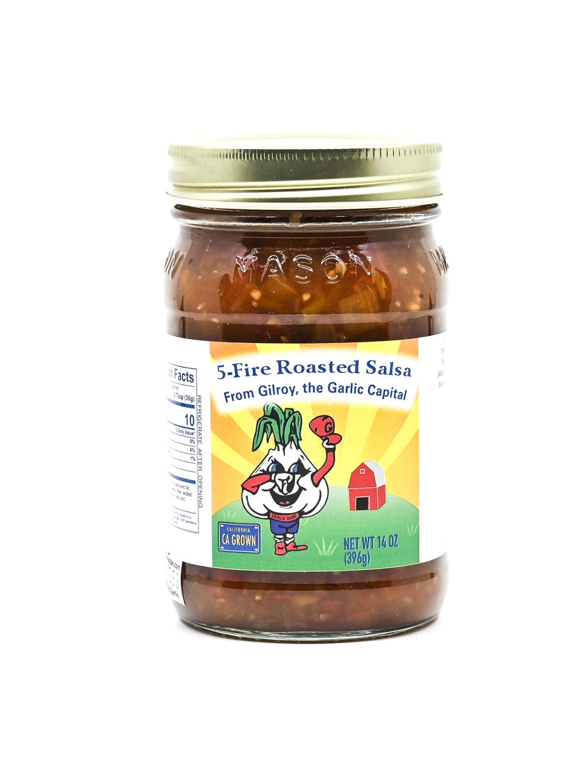 Salsa 5 Pepper Fire Roasted Salsa Garlic Dude 16