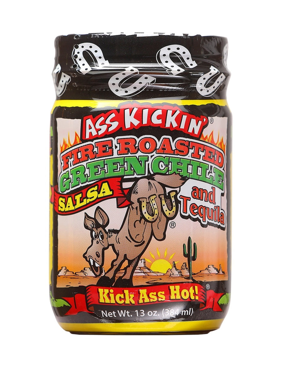 Salsa Ass Kickin Roasted Green Chile and Tequila 13