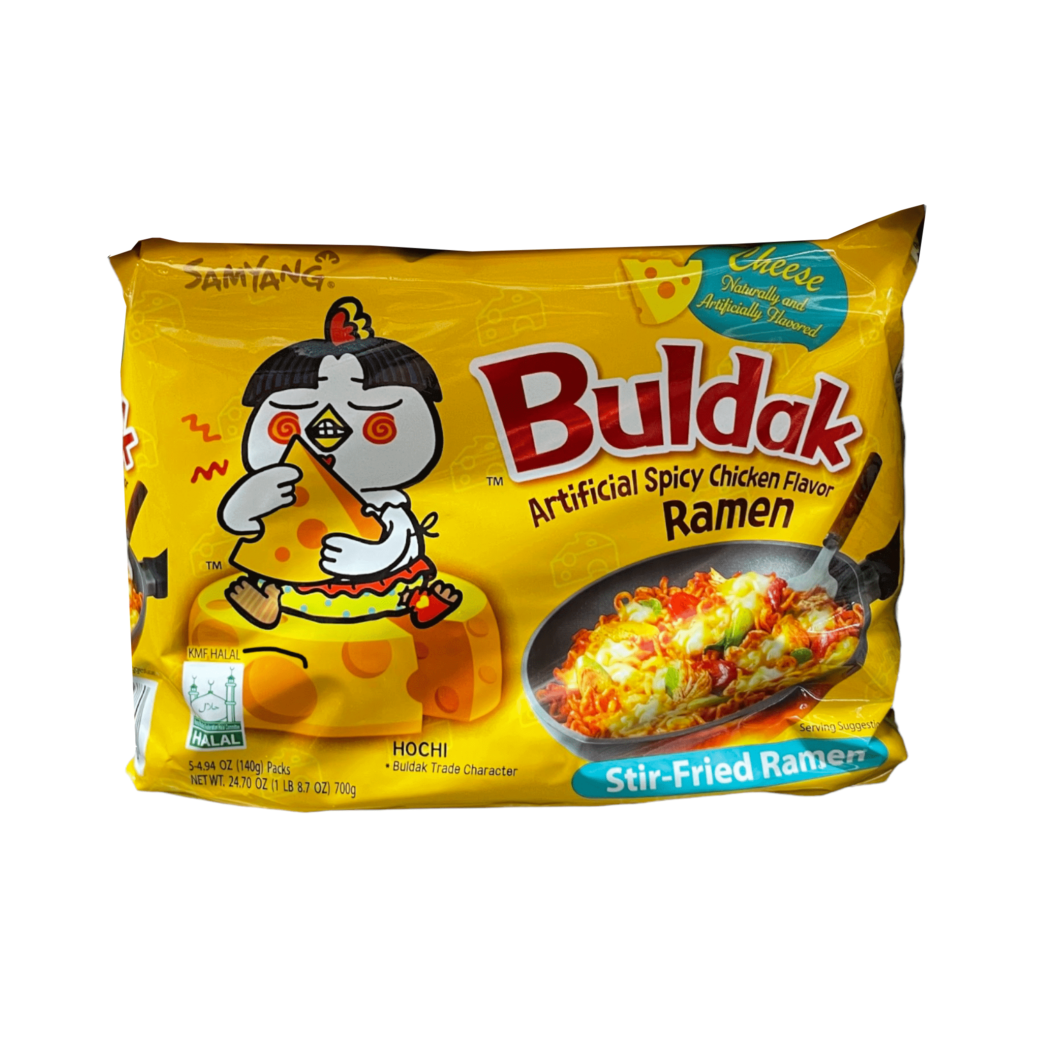 Samyang Buldak Cheese Artificial Spicy Chicken Flavor Stir-Fried Ramen