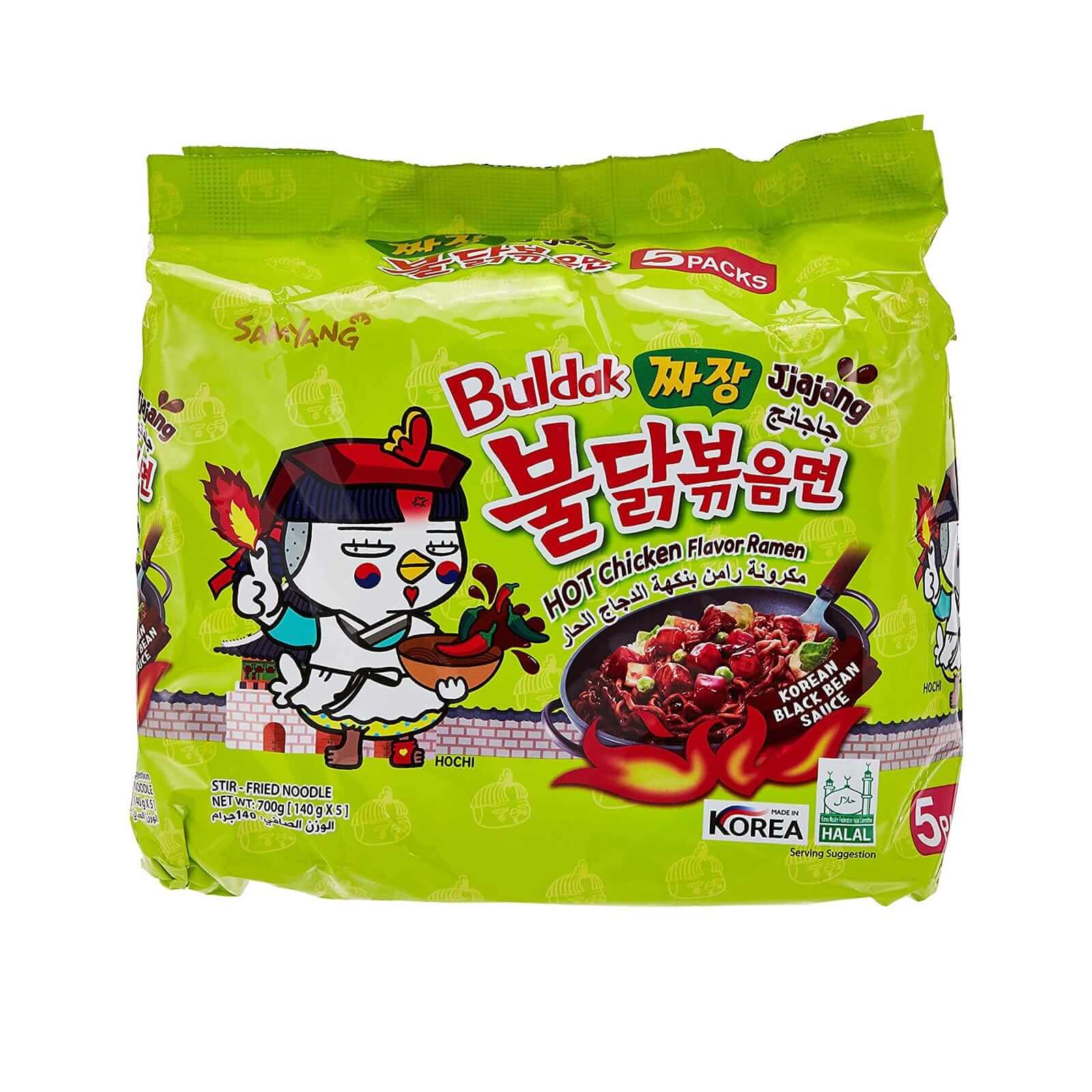 Samyang Buldak Jjajang Artificial Spicy Chicken Flavor Stir-Fried Rame