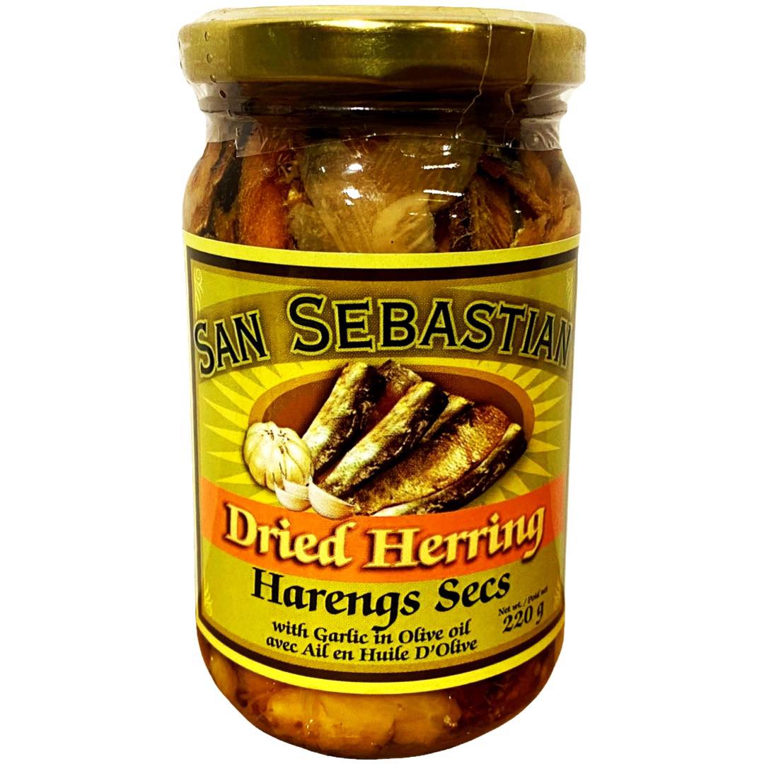San Sebastian - Dried Herring with Garlic in Olive Oil - 220 G