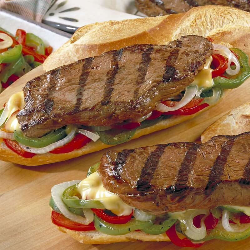 Marinated Top Sirloin Sandwich Steak