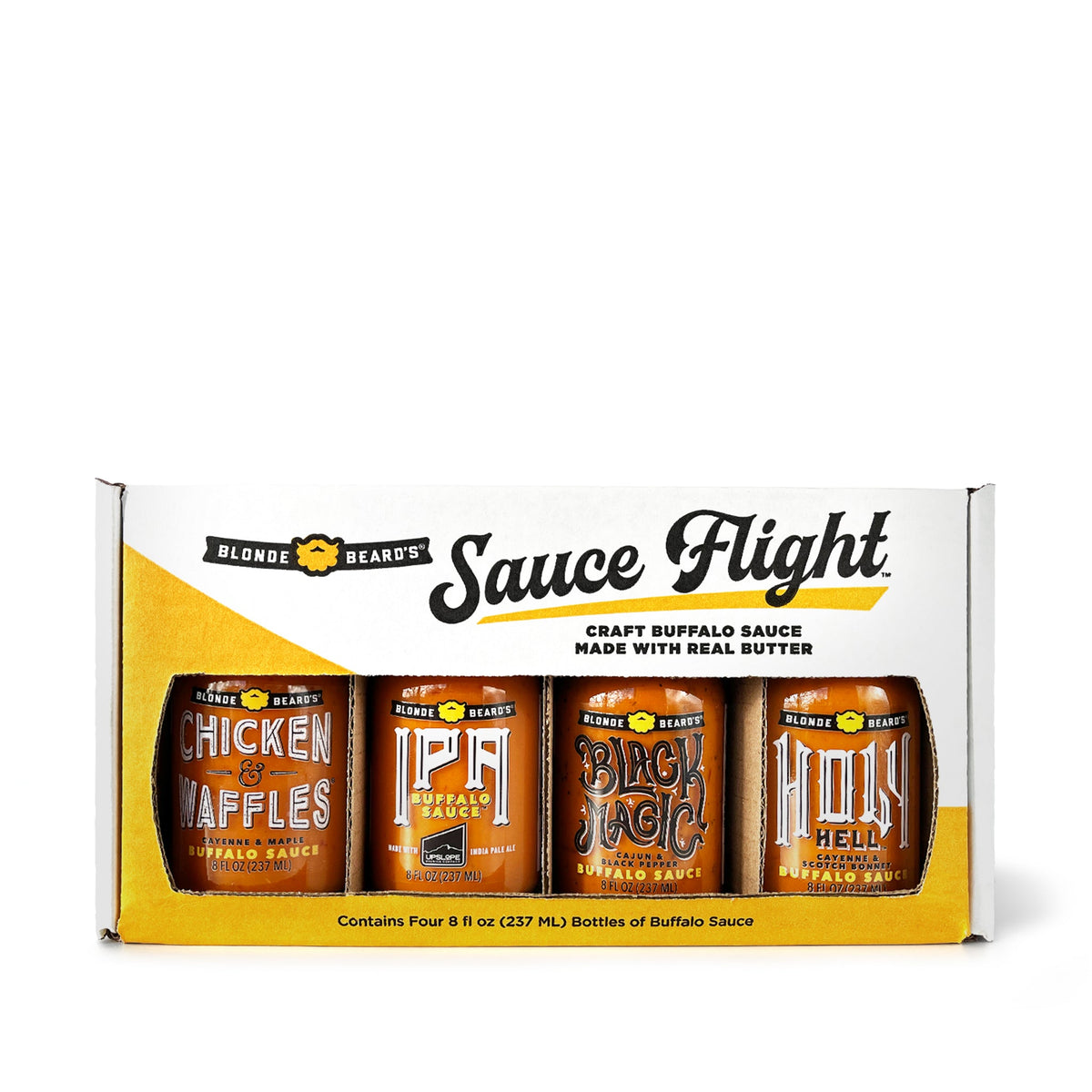 Blonde Beard’s Buffalo Sauce Flight - 4 bottles x 8 oz